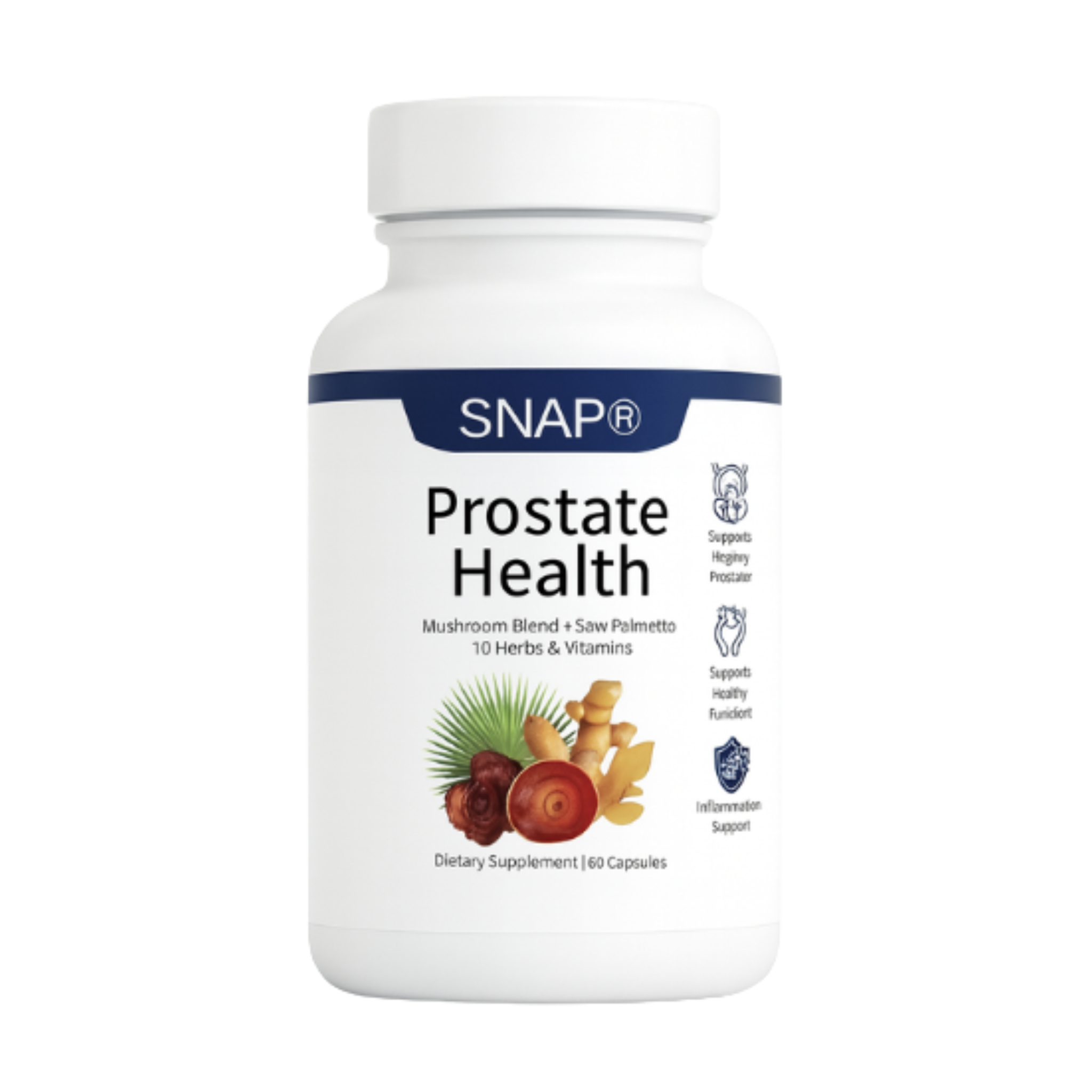 Prostate Health™ Suplemento de salud prostática reduce urgencia urinaria y mejora el flujo nocturno fórmula botánica sin medicamentos recetados.